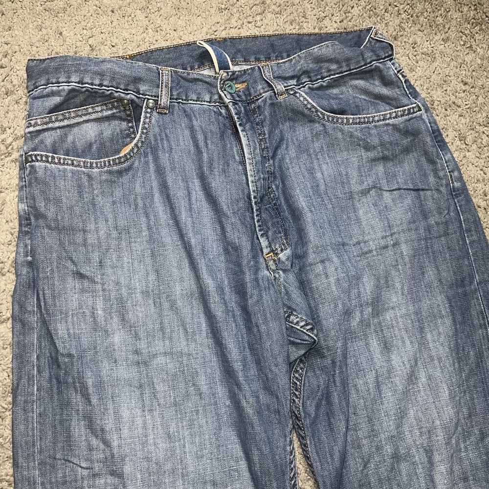 Zegna Sport Jeans Mens 32x30 Blue Straight 5 Pocket Denim Project 305-Nice Fade